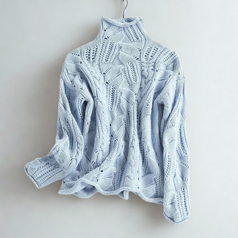 Isolde Ellsworth Balloon Sleeve Knit Sweater