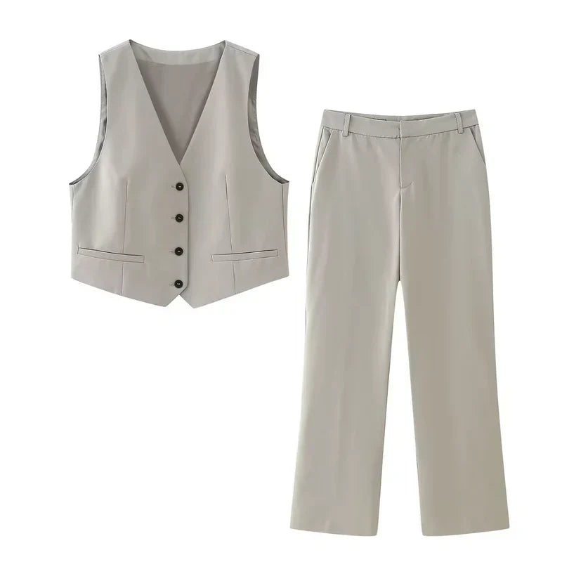 Beatrice Dunmore Argyle Knit Matching Set