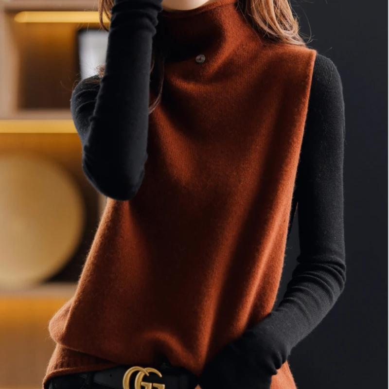 Priscilla Lambert Balloon Sleeve Knit Sweater