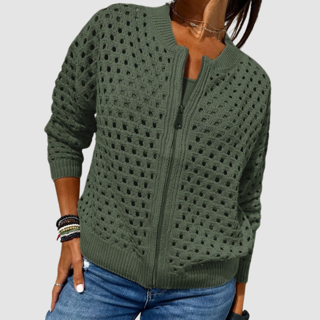 Liliane Ainsworth Zip Cardigan