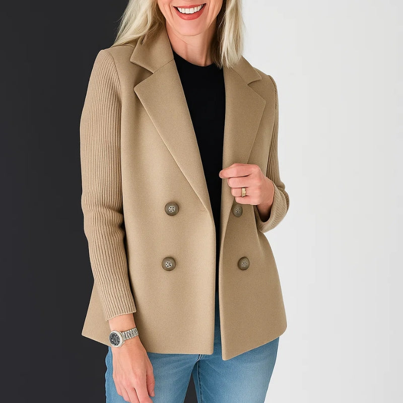 Jacqueline Fairbourne Argyle Knit Blazer