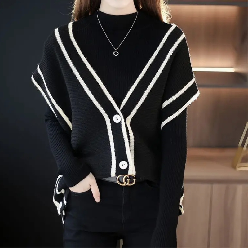 Natalia Fenwick Cutout Knit Cardigan