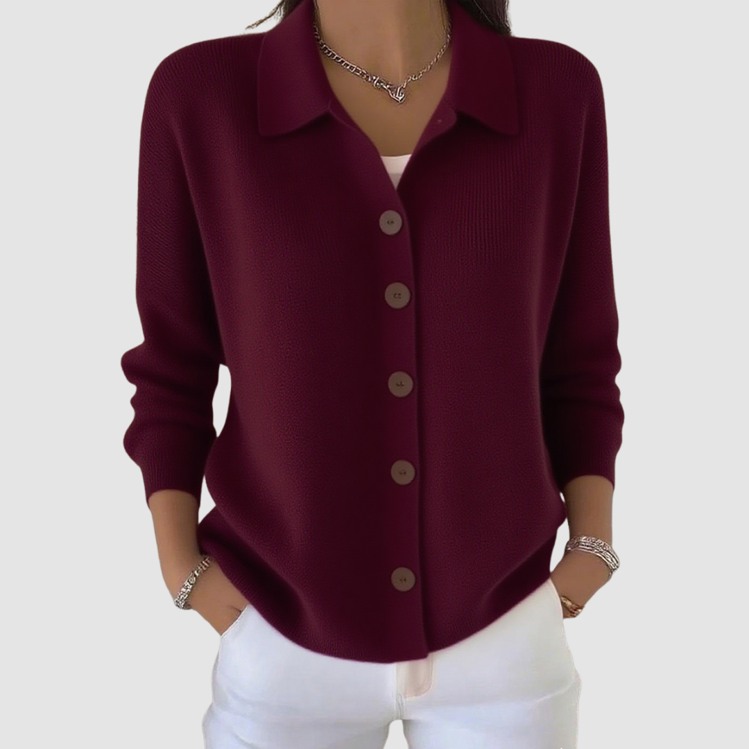 Elodie Harding Buttoned Knit Cardigan