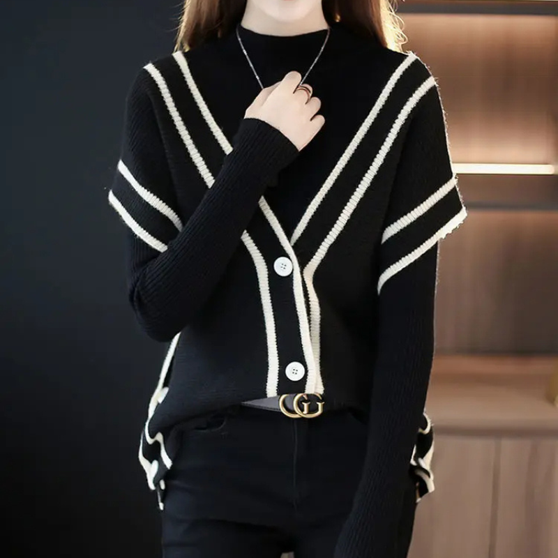 Natalia Fenwick Cutout Knit Cardigan