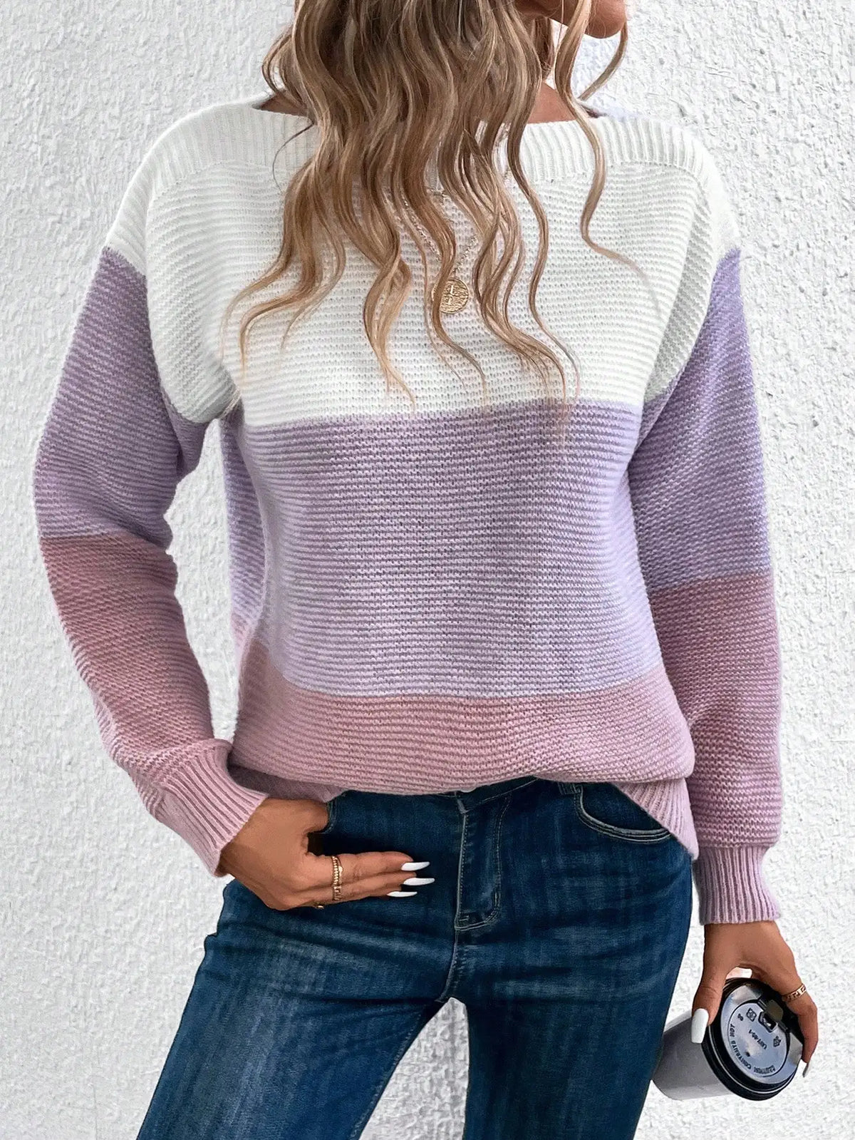 Elodie Chilton Patchwork Knit Sweater