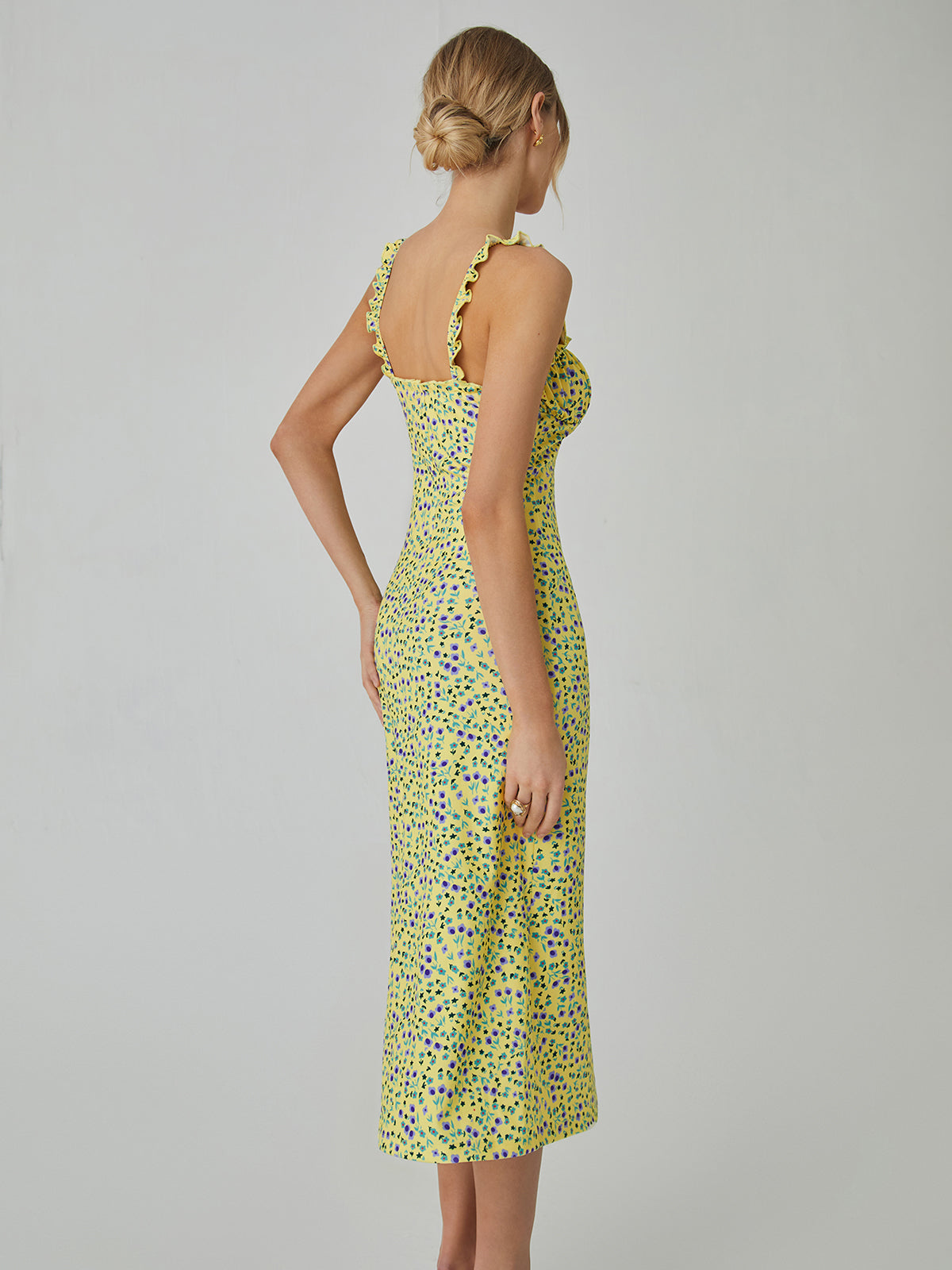 Wren Bexley Square Neck Wedding Guest Dress