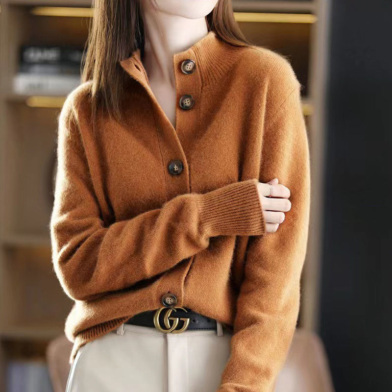Katarina Rutherford Balloon Sleeve Knit Cardigan
