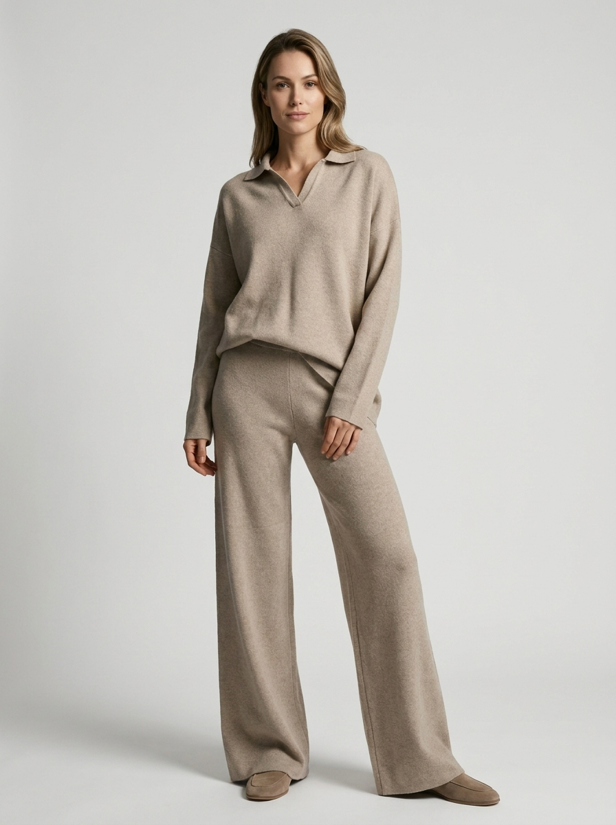 Valentina Glenmore Argyle Knit Matching Set