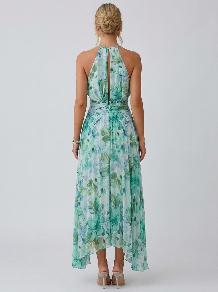 Honorine Galliard Halter Neck Wedding Guest Dress