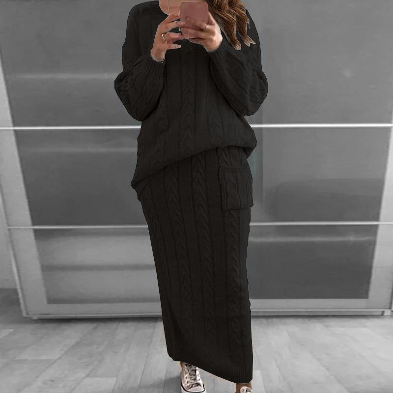 Francesca Hawthorne Argyle Knit Set