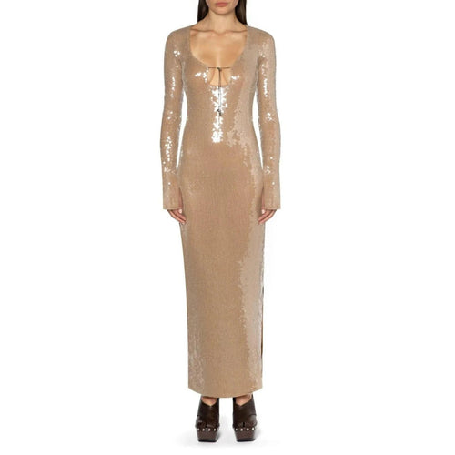 Adeline Marchetti Sequin Embellished Maxi Dress