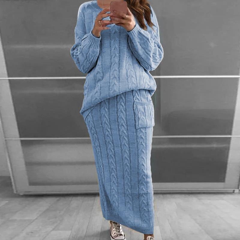 Francesca Hawthorne Argyle Knit Set