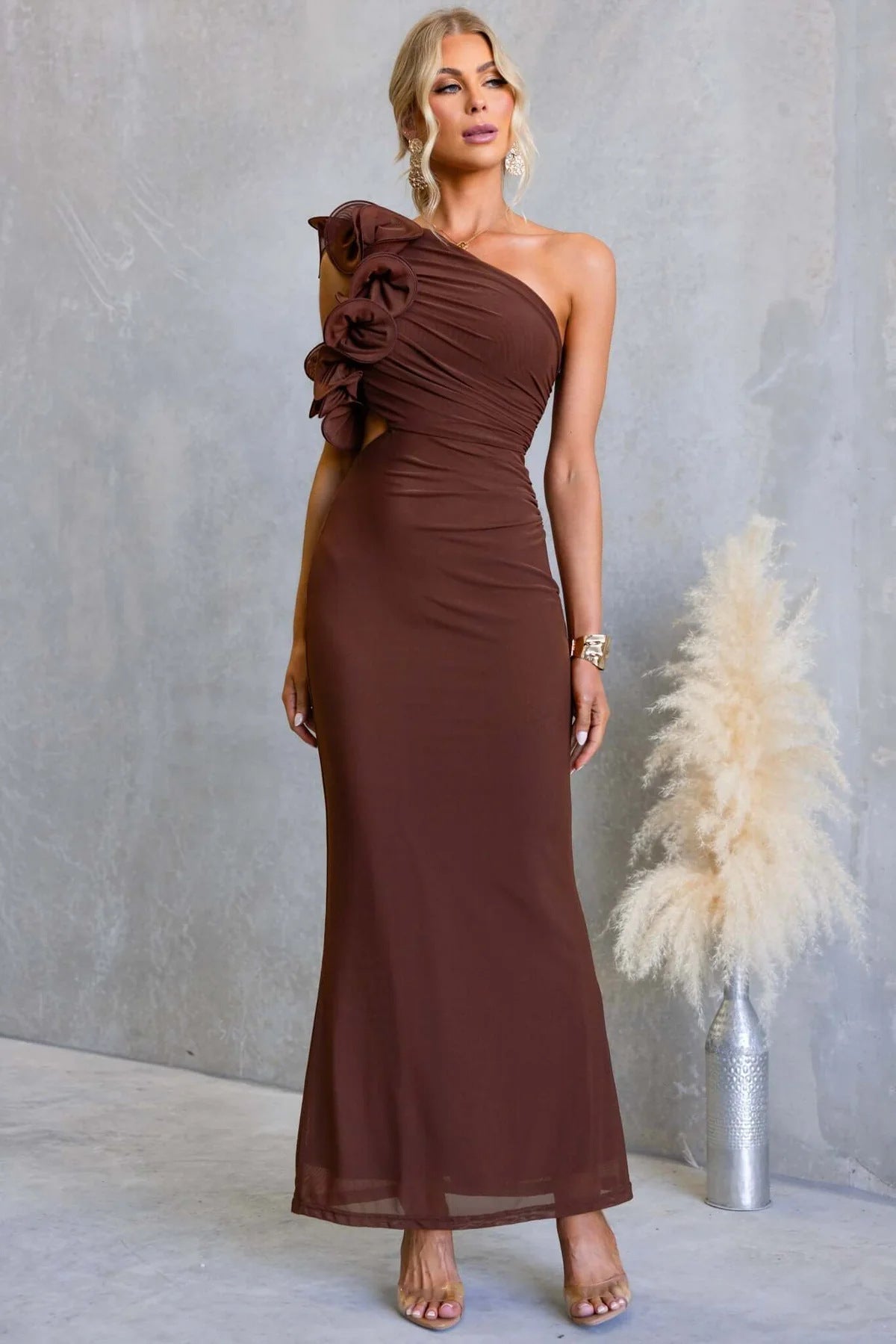 Ophira Vionnet Floor Length Wedding Guest Dress