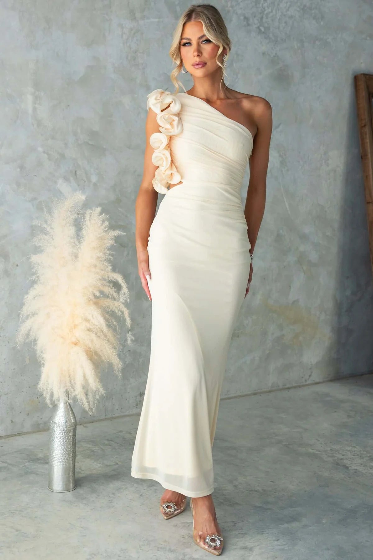 Ophira Vionnet Floor Length Wedding Guest Dress