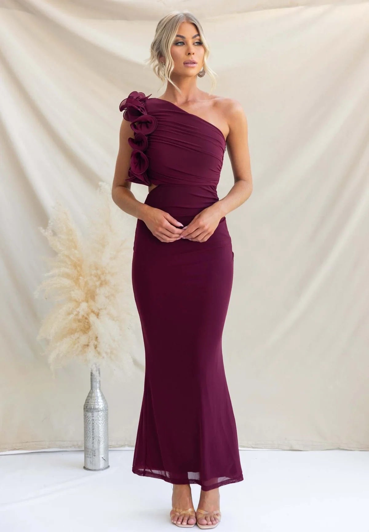 Ophira Vionnet Floor Length Wedding Guest Dress