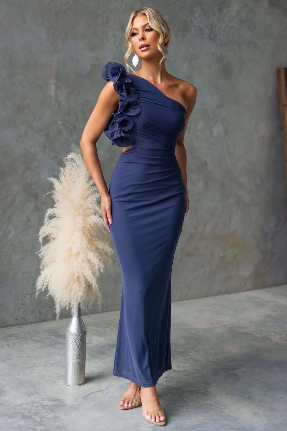 Ophira Vionnet Floor Length Wedding Guest Dress