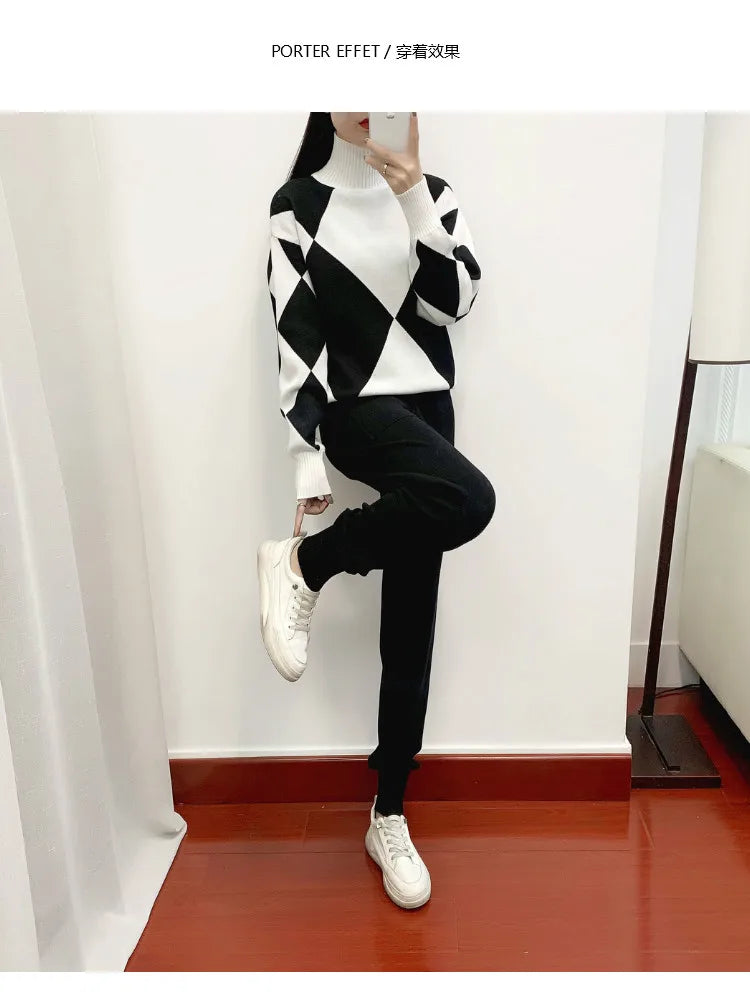 Paloma Pemberton Argyle Knit Matching Set