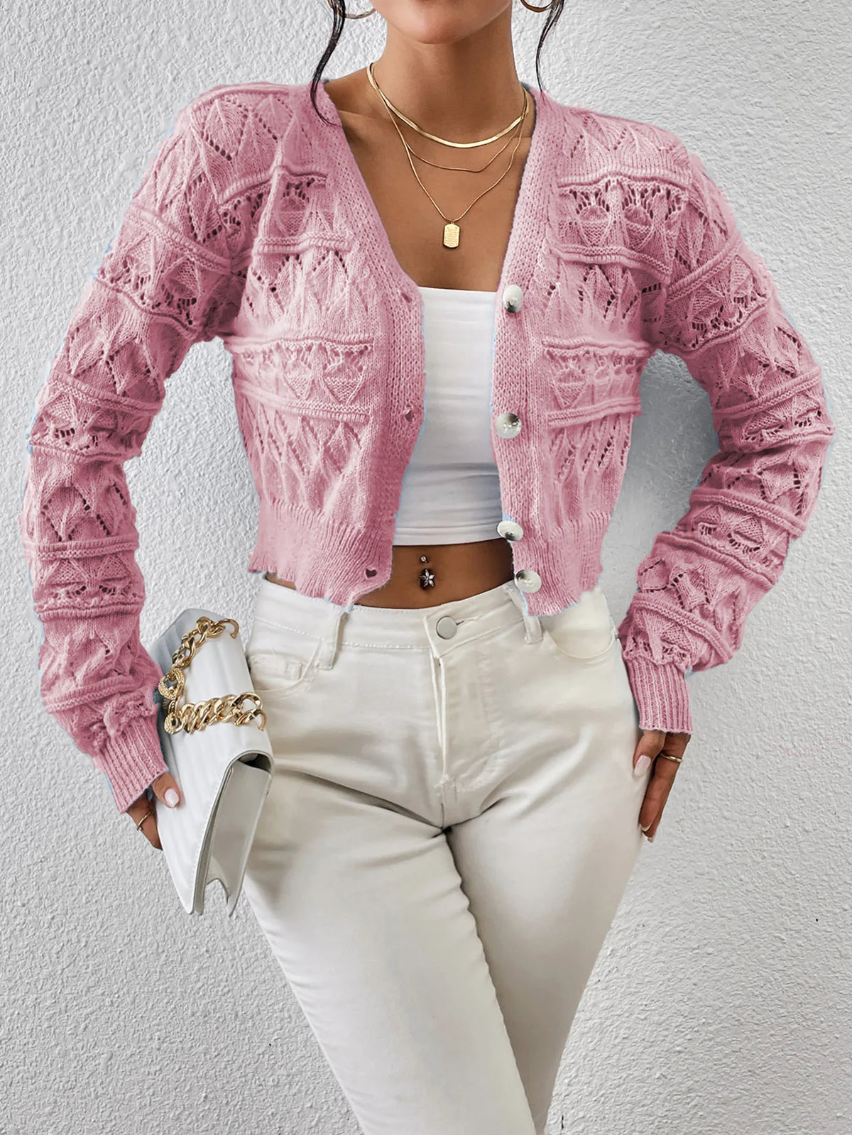 Léonie Dunhaven Lace Knit Cardigan
