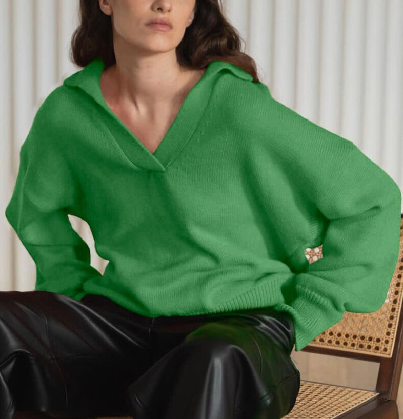 Marguerite Ingram Balloon Sleeve Knit Sweater