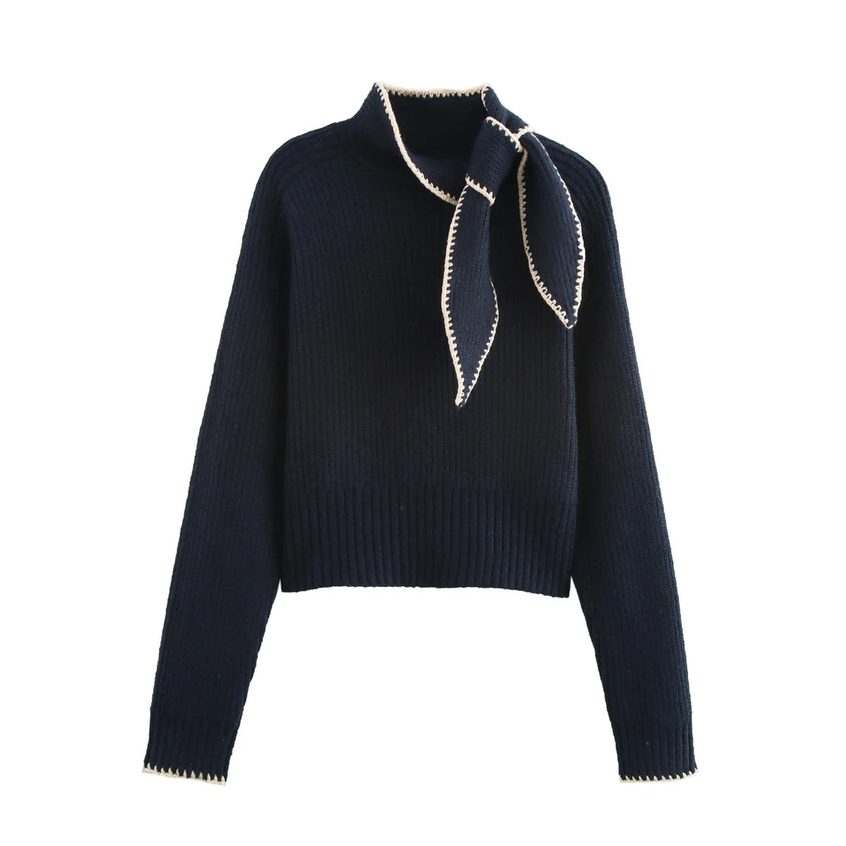 Harper Jessop Bow Neck Knit Sweater