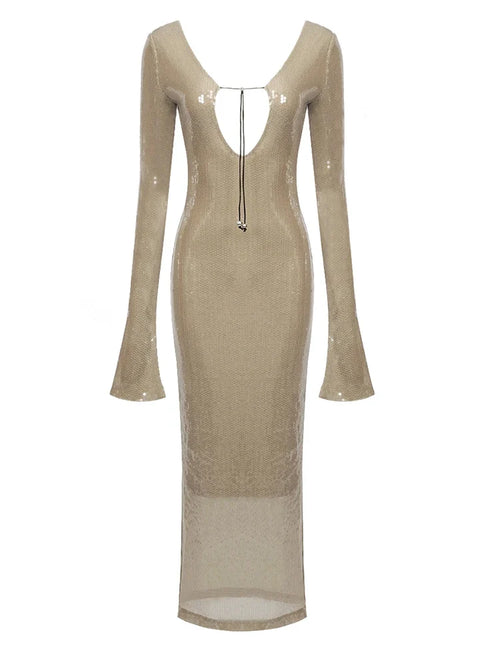 Adeline Marchetti Sequin Embellished Maxi Dress — view 2