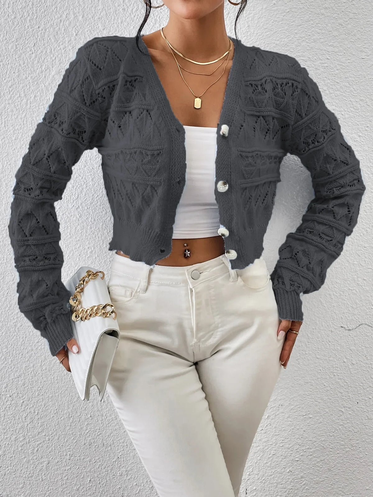 Léonie Dunhaven Lace Knit Cardigan