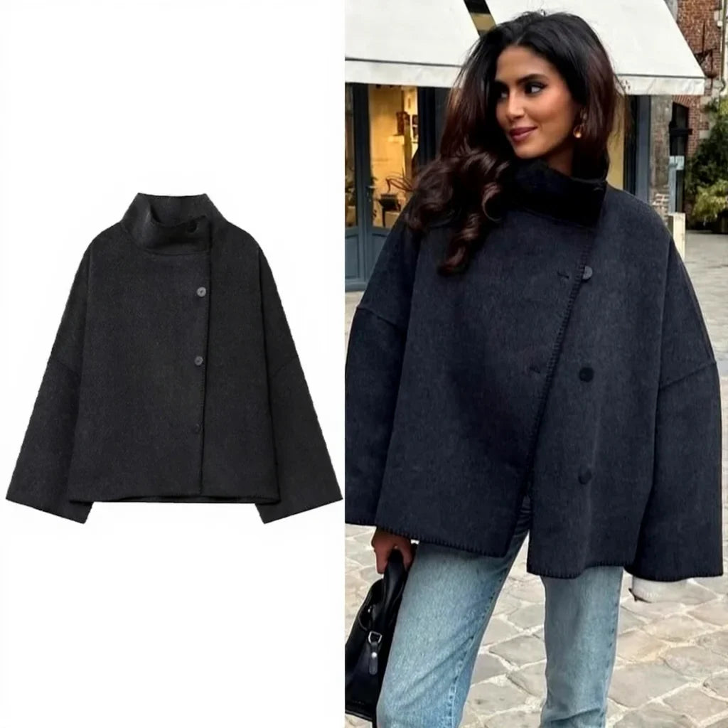 Elowen Marlowe Oversized Textured Coat