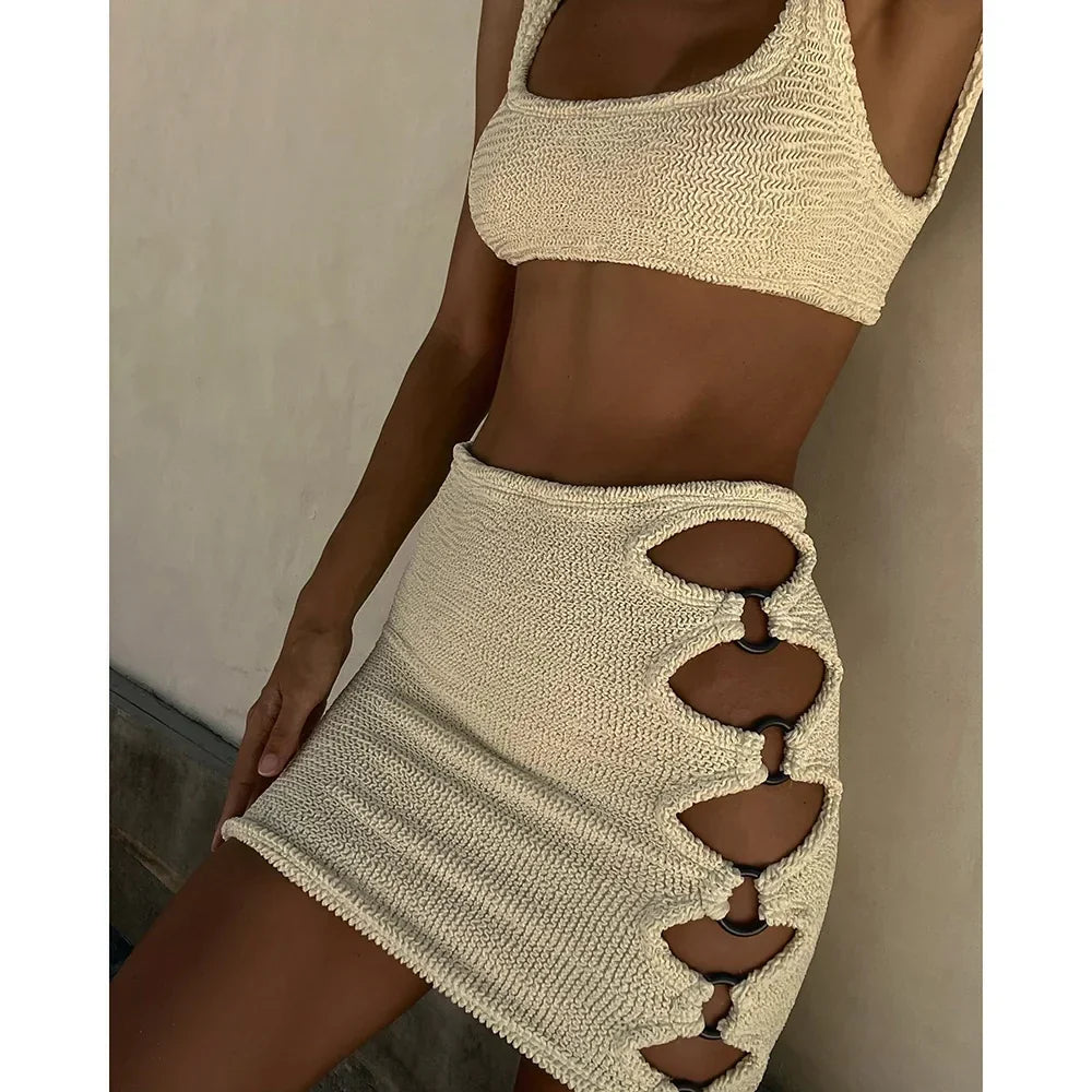 Colette Lyndhurst Cutout Knit Set