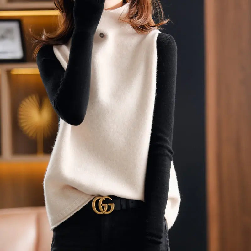 Priscilla Lambert Balloon Sleeve Knit Sweater