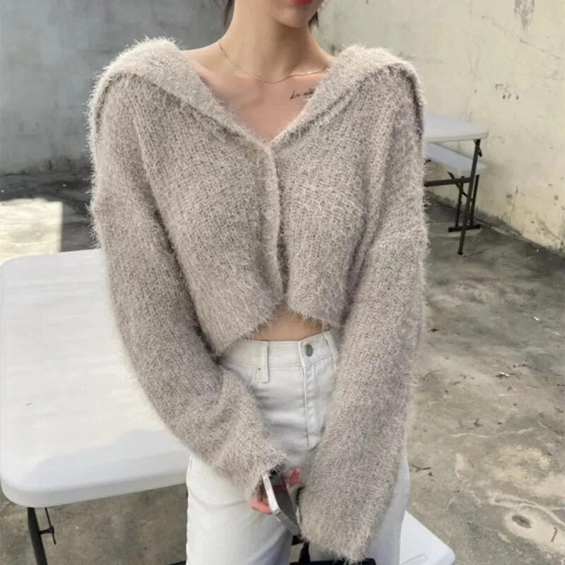 Lucienne Quimby Balloon Sleeve Knit Sweater
