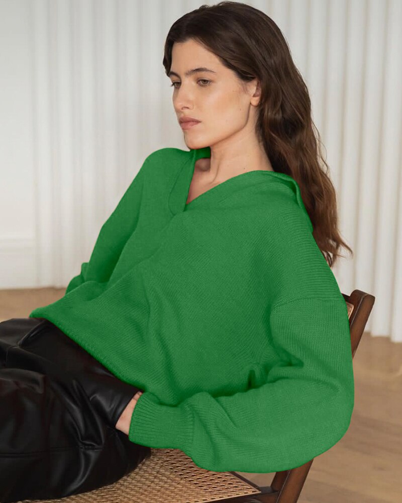 Marguerite Ingram Balloon Sleeve Knit Sweater