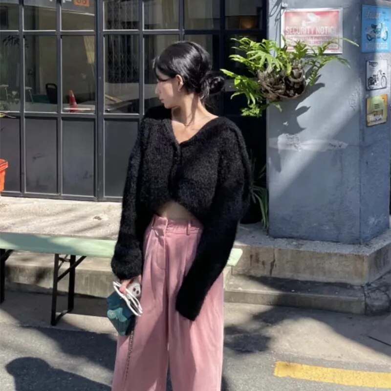 Lucienne Quimby Balloon Sleeve Knit Sweater