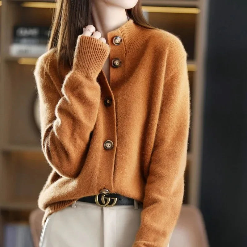 Genevieve Harrington Zip Cardigan