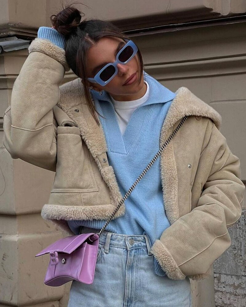 Marguerite Ingram Balloon Sleeve Knit Sweater