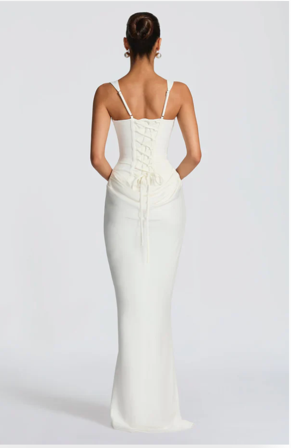Valentina Orwell Sculpted Open Back Maxi Dress