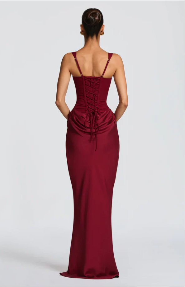 Valentina Orwell Sculpted Open Back Maxi Dress