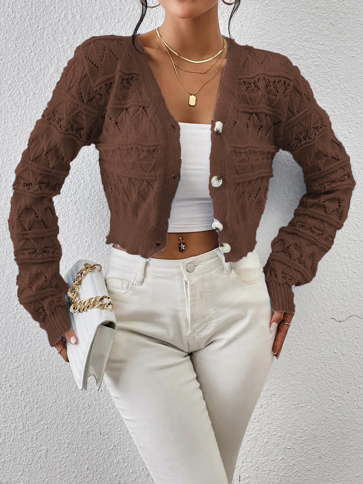 Léonie Dunhaven Lace Knit Cardigan