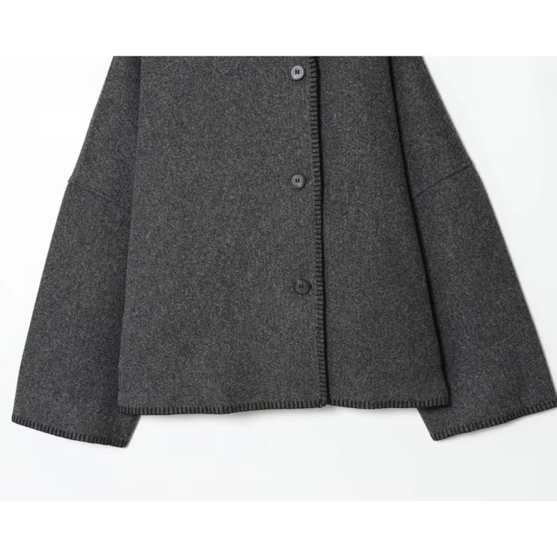 Elowen Marlowe Oversized Textured Coat