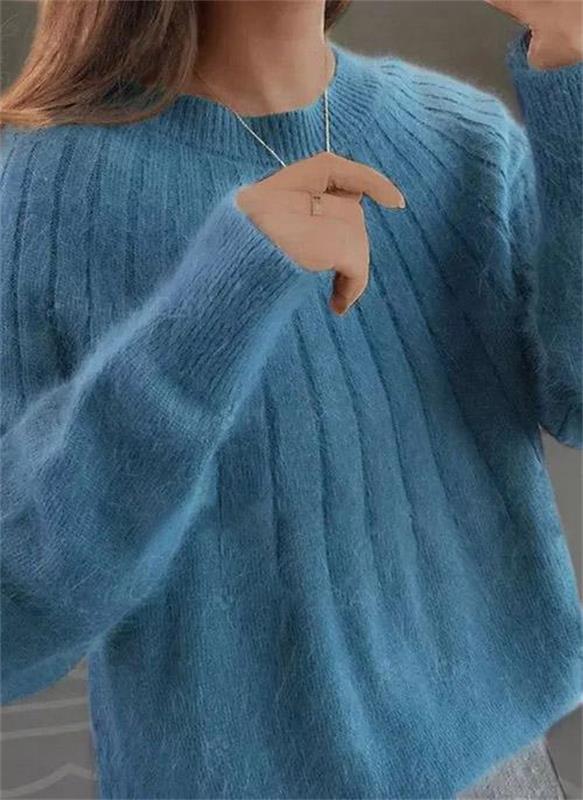 Danielle Caldwell Balloon Sleeve Knit Sweater