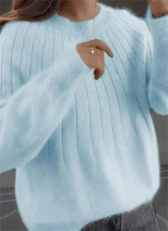 Danielle Caldwell Balloon Sleeve Knit Sweater