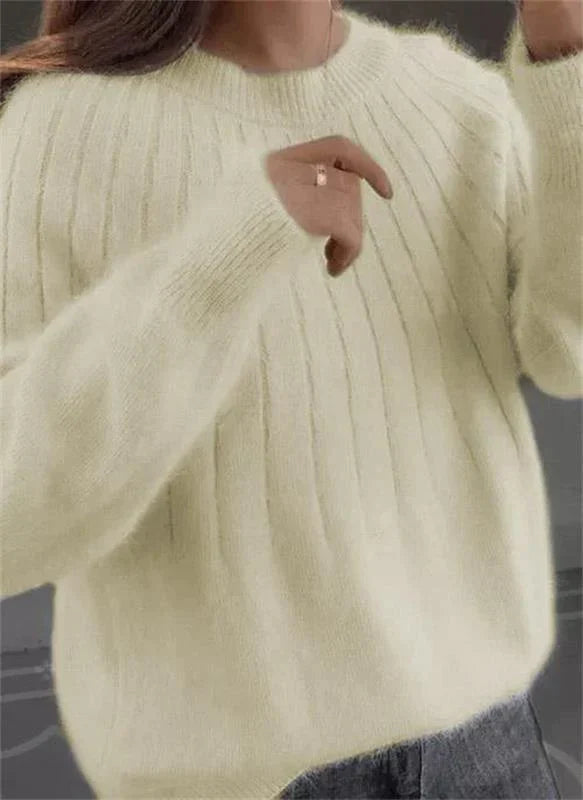 Danielle Caldwell Balloon Sleeve Knit Sweater