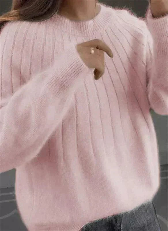 Danielle Caldwell Balloon Sleeve Knit Sweater