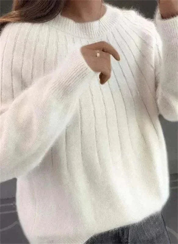 Danielle Caldwell Balloon Sleeve Knit Sweater