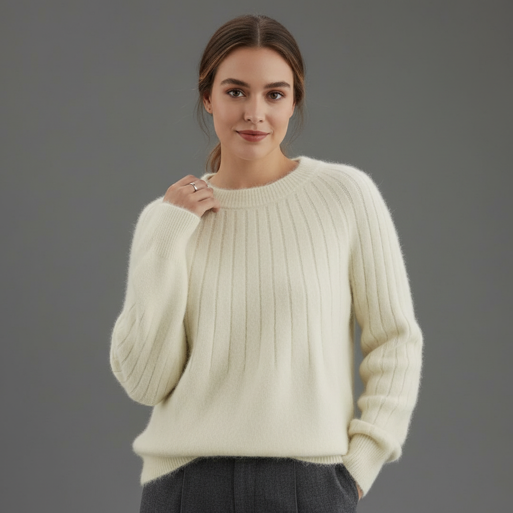 Danielle Caldwell Balloon Sleeve Knit Sweater