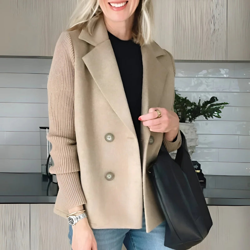 Jacqueline Fairbourne Argyle Knit Blazer