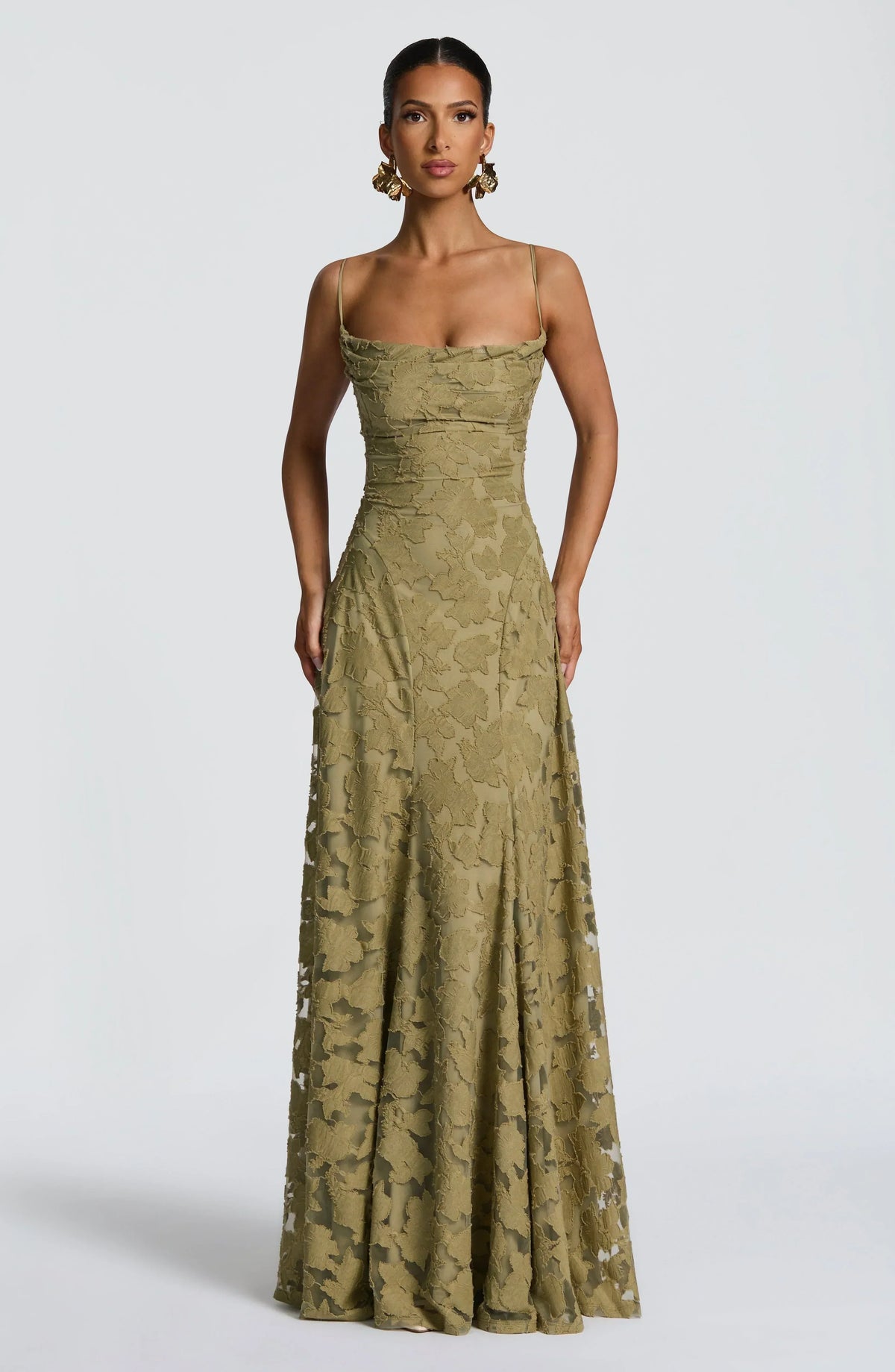 Cristina Aldwin Flowing Occasion Maxi Dress