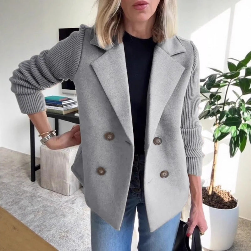 Jacqueline Fairbourne Argyle Knit Blazer