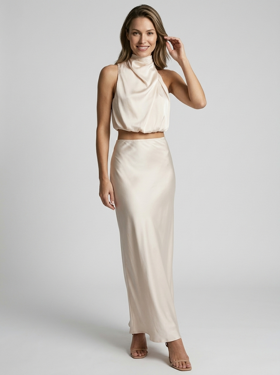 Winifred Gainsborough Halter Neck Wedding Guest Dress
