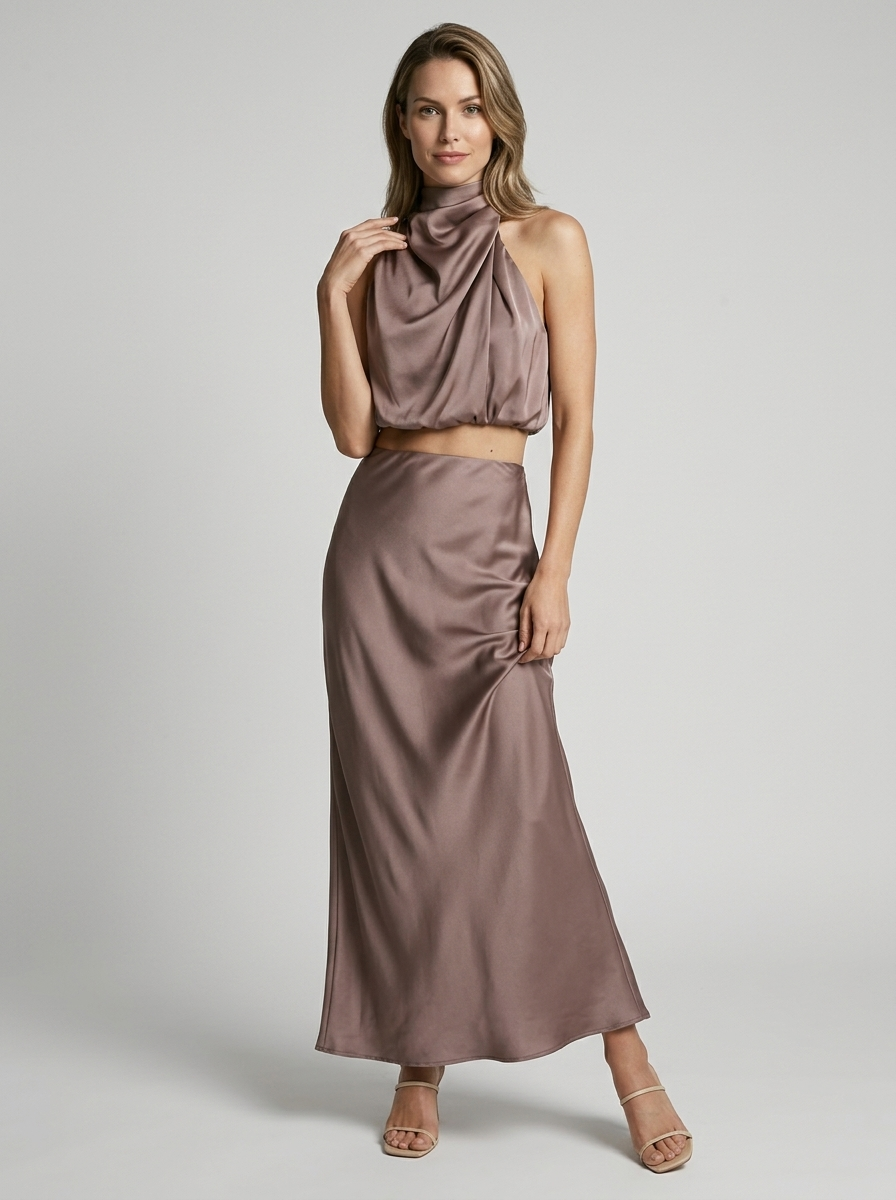 Winifred Gainsborough Halter Neck Wedding Guest Dress