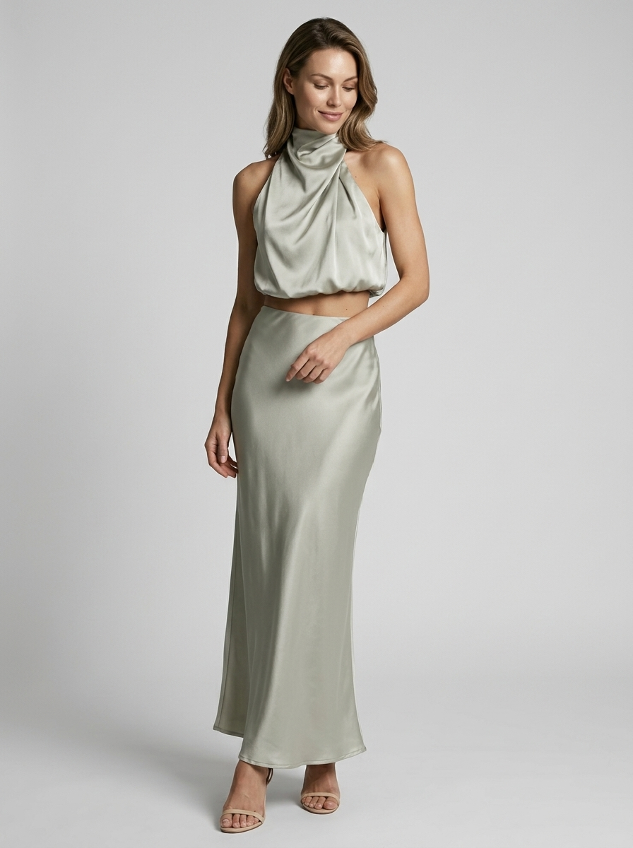 Winifred Gainsborough Halter Neck Wedding Guest Dress